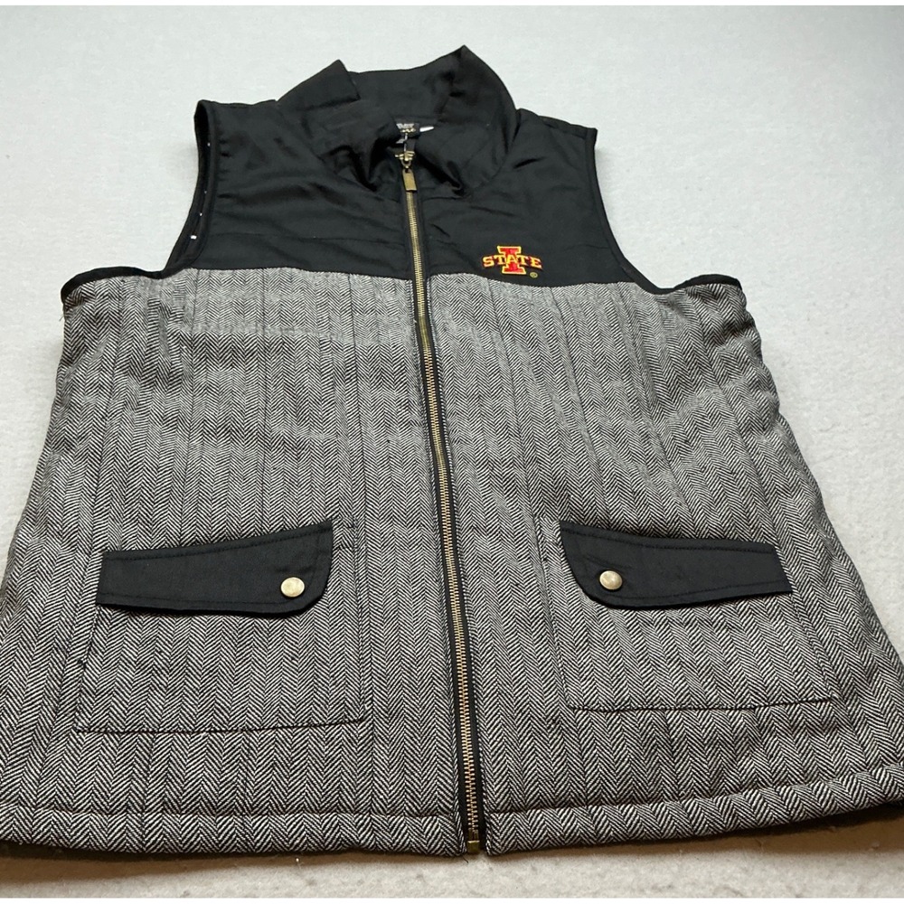Gameday Couture Iowa State Cyclones Herringbone Quilted Vest XL NCAA NWT